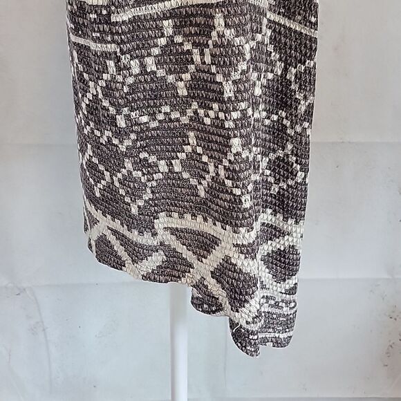 Xhilaration open front cardigan grey Aztec print Women's Size S - Picture 6 of 12